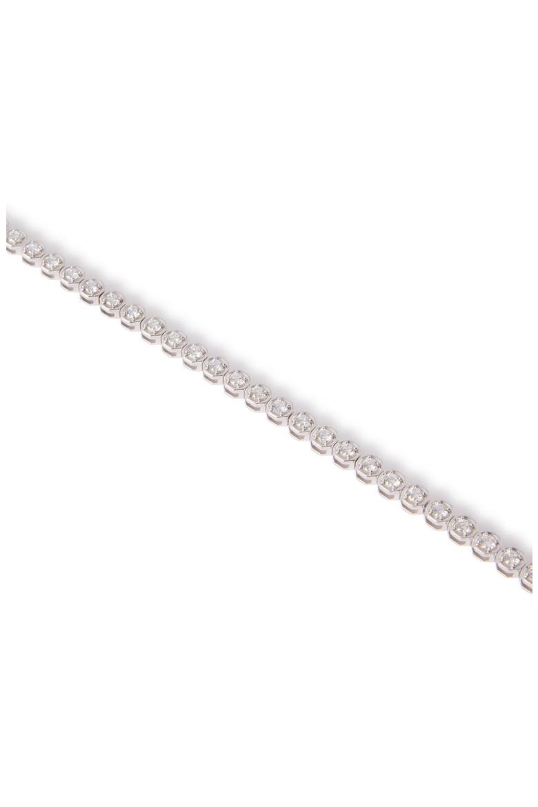 Large Hex Nut Lab Grown Diamond Bracelet, Alternate, color, SILVER