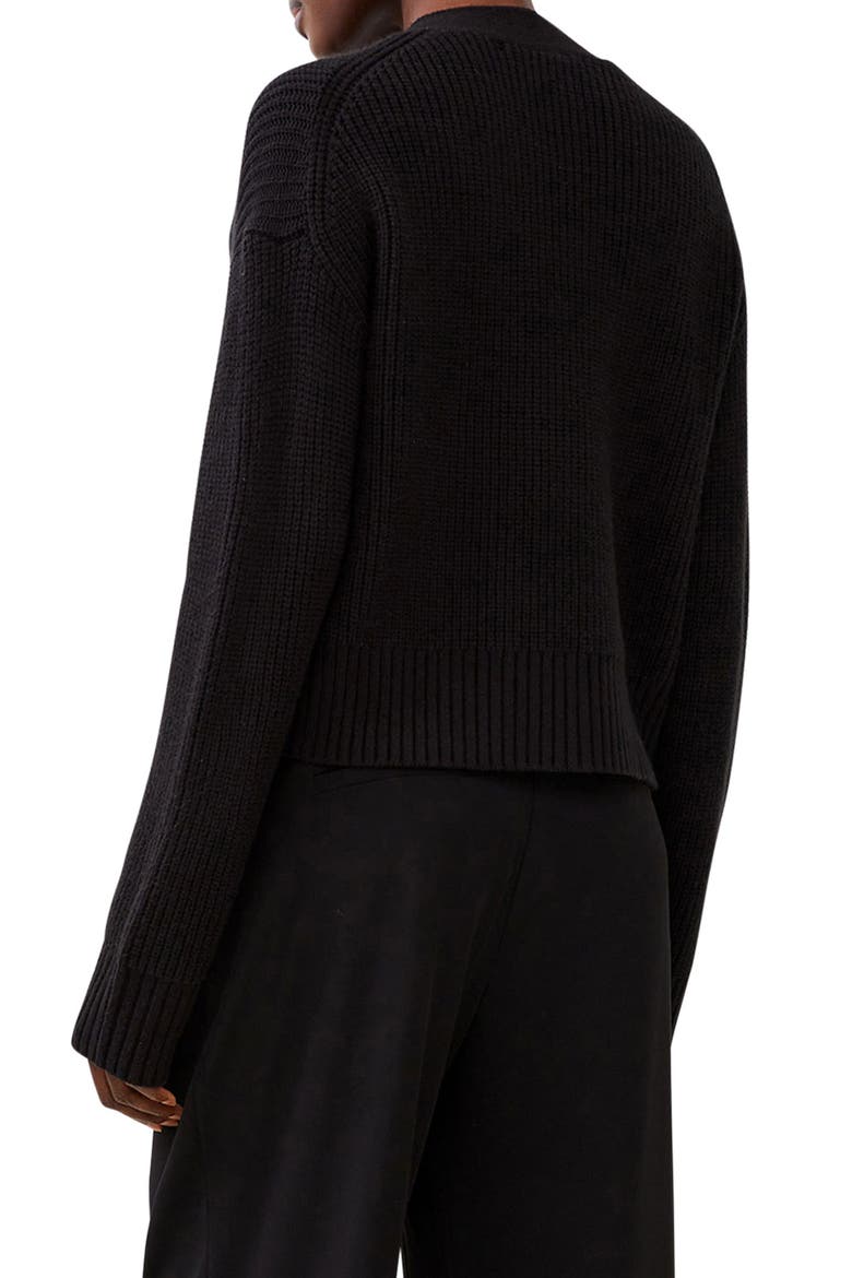 Babysoft Sparkle Bow Cardigan, Alternate, color, BLACK