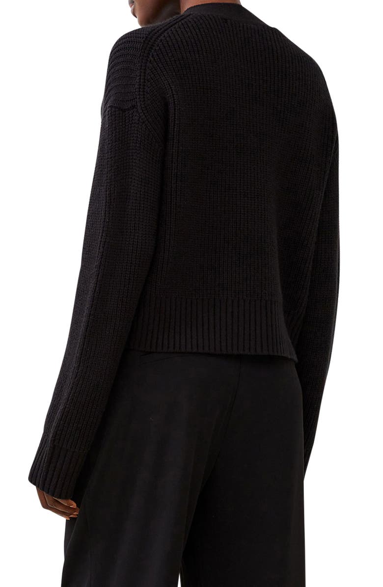 French Connection Babysoft Sparkle Bow Cardigan, Alternate, color, 