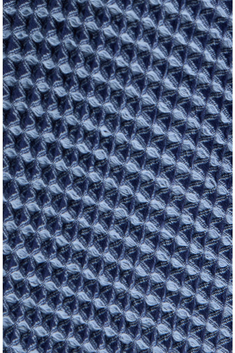 Cotton Waffle Robe, Alternate, color, SPACE NAVY