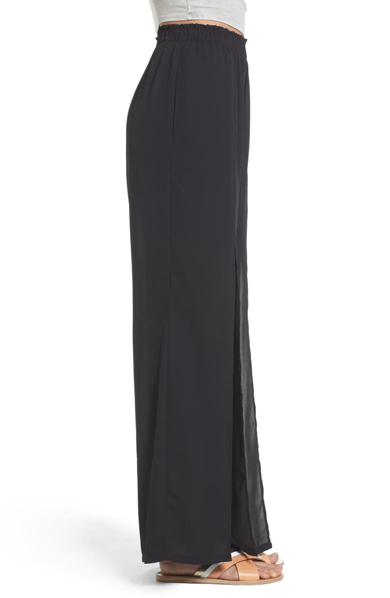 Mimi Chica Slit Detail Pants, Alternate, color, 