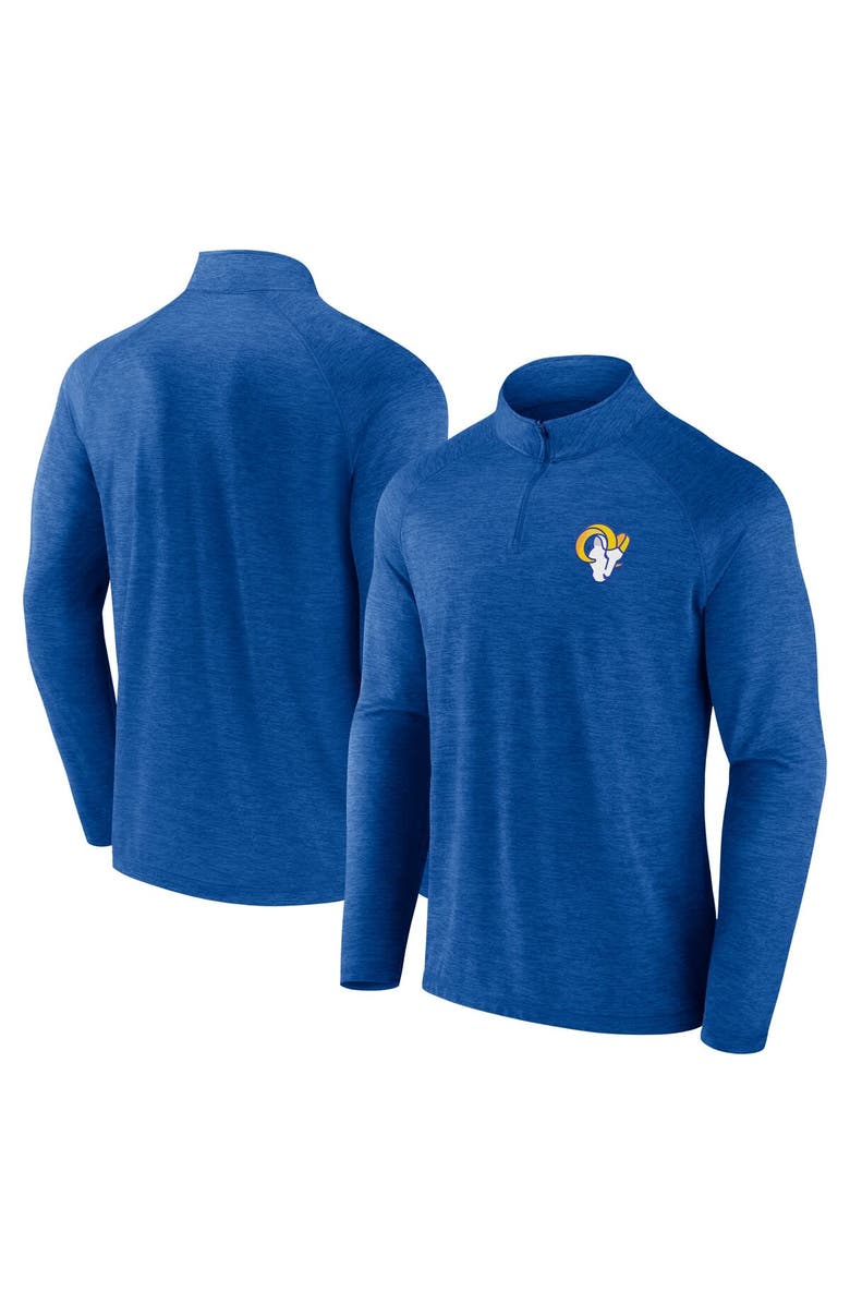 FANATICS Men's Fanatics Royal Los Angeles Rams Head-to-Head Raglan Quarter-Zip Jacket, Main, color, Royal