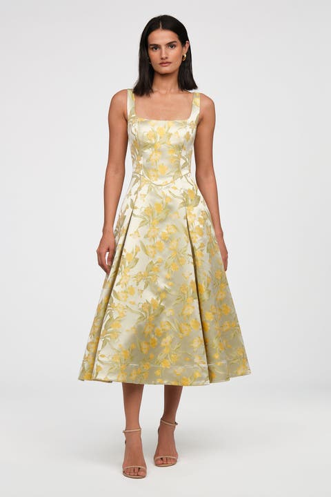 Julie Basque Waist Dress