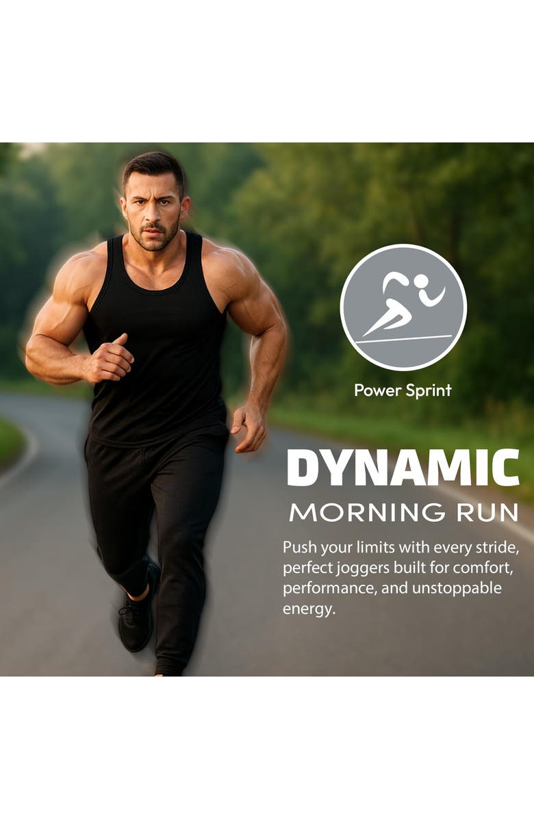 BenBen Mens Ultra Soft Single Pack Sweatpants, Alternate, color, Black