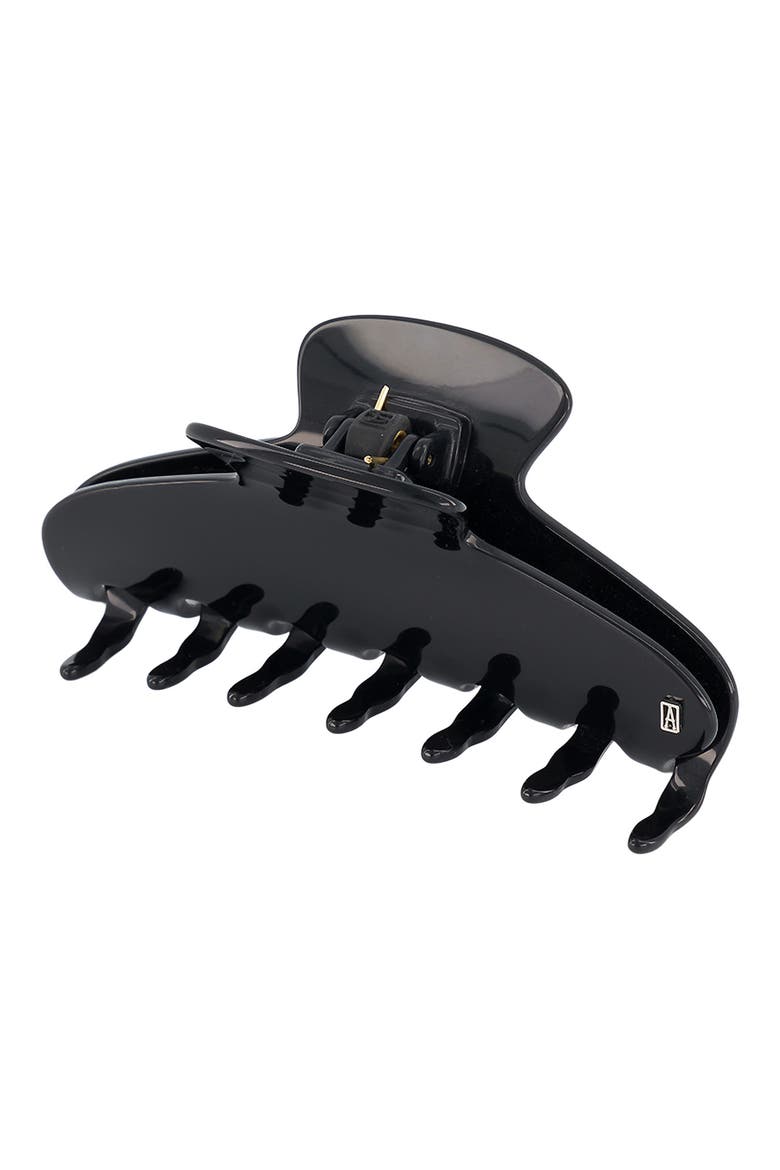 Large Claw Clip, Alternate, color, BLACK