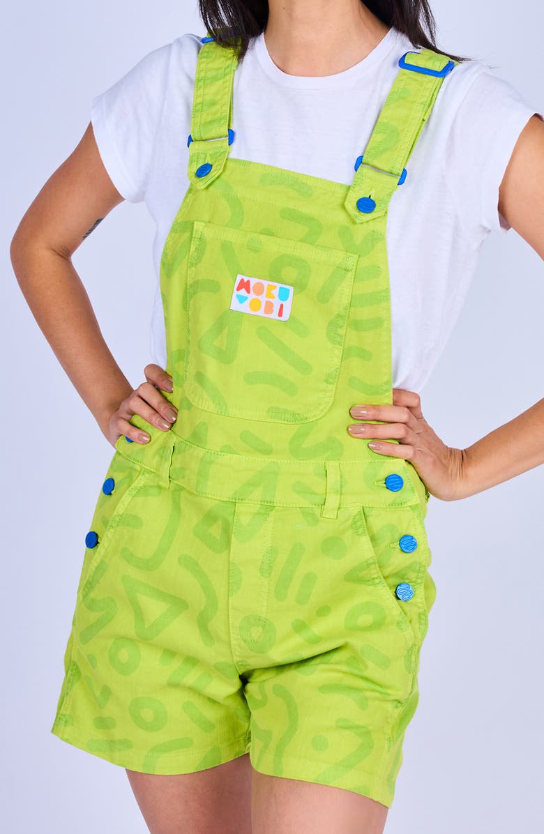 MOKUYOBI Zap Overall Shorts, Alternate, color, Frog