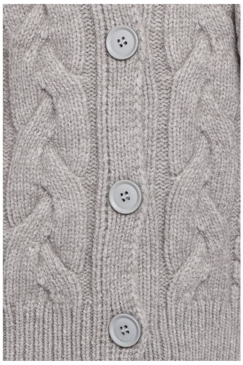 Nika Cable Stitch Cardigan, Alternate, color, GREY