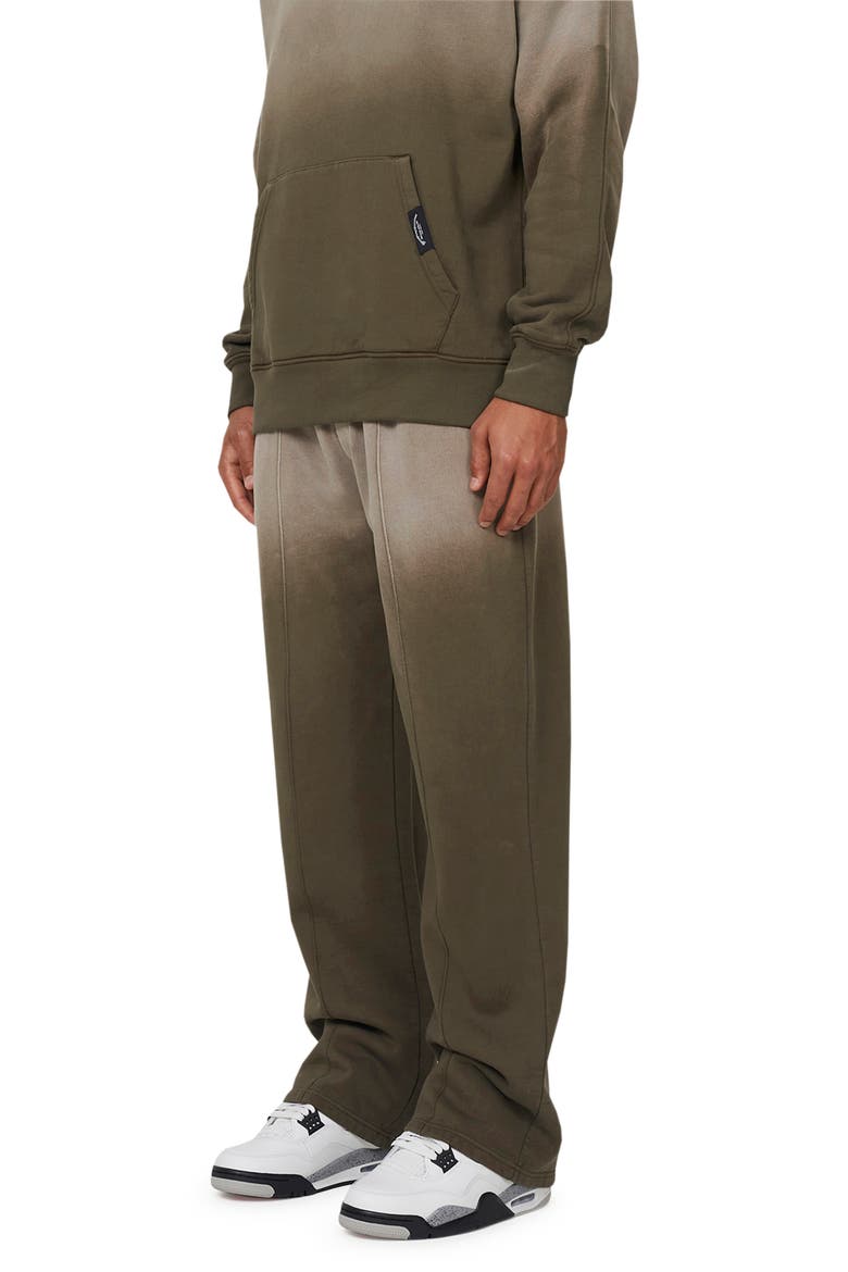 Gradient Spray Baggy  Jogger, Alternate, color, Brown