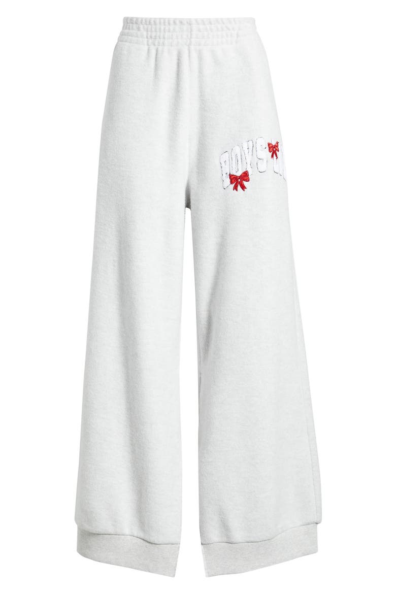 Wrap Me in a Bow Sweatpants, Alternate, color, HEATHER GREY