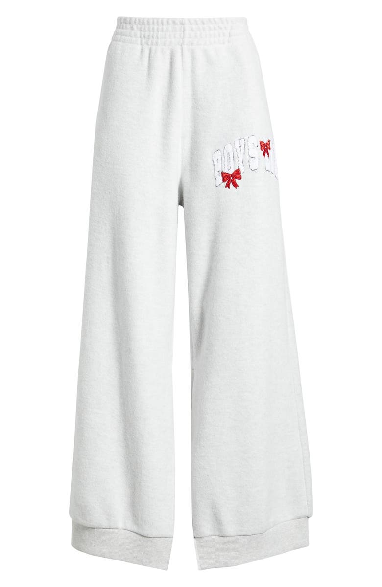 BOYS LIE Wrap Me in a Bow Sweatpants, Alternate, color, Heather Grey