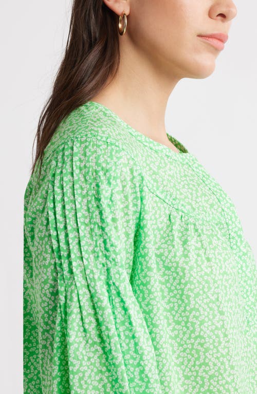 Caslon ® Pintuck Pleat Top In Green