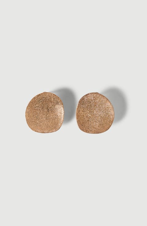 Sterling Silver shimmer disc earrings