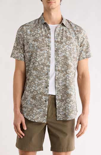 14th & Union Field Floral Print Short Sleeve Shirt
