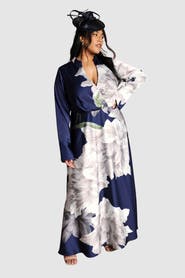 Coast Plus Print Wrap Maxi Dress