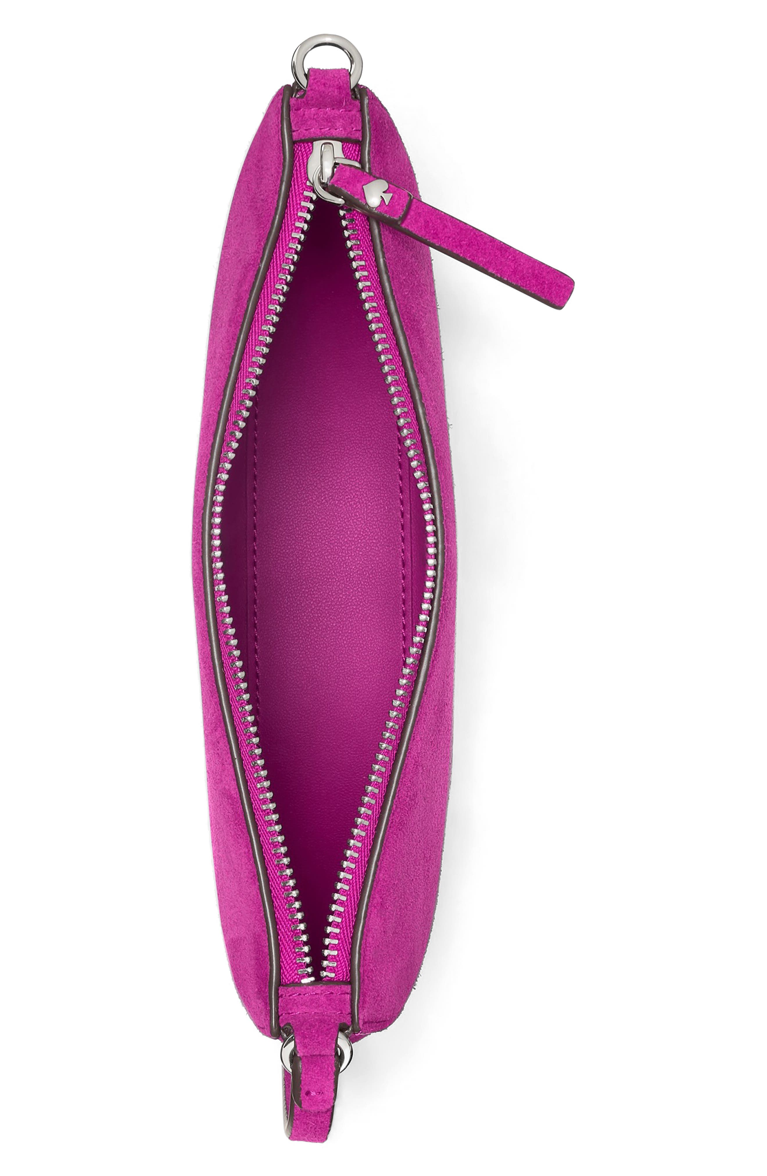Wink Suede Wristlet, Alternate, color, BEET