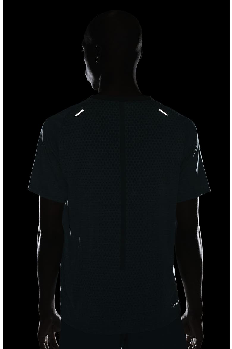Dri-FIT Advanced TechKnit Ultra Running T-Shirt, Alternate, color, FADED SPRUCE/ MINERAL TEAL
