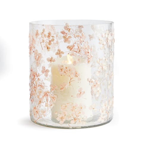 Petite Blossoms Hurricane Candle Holder Large