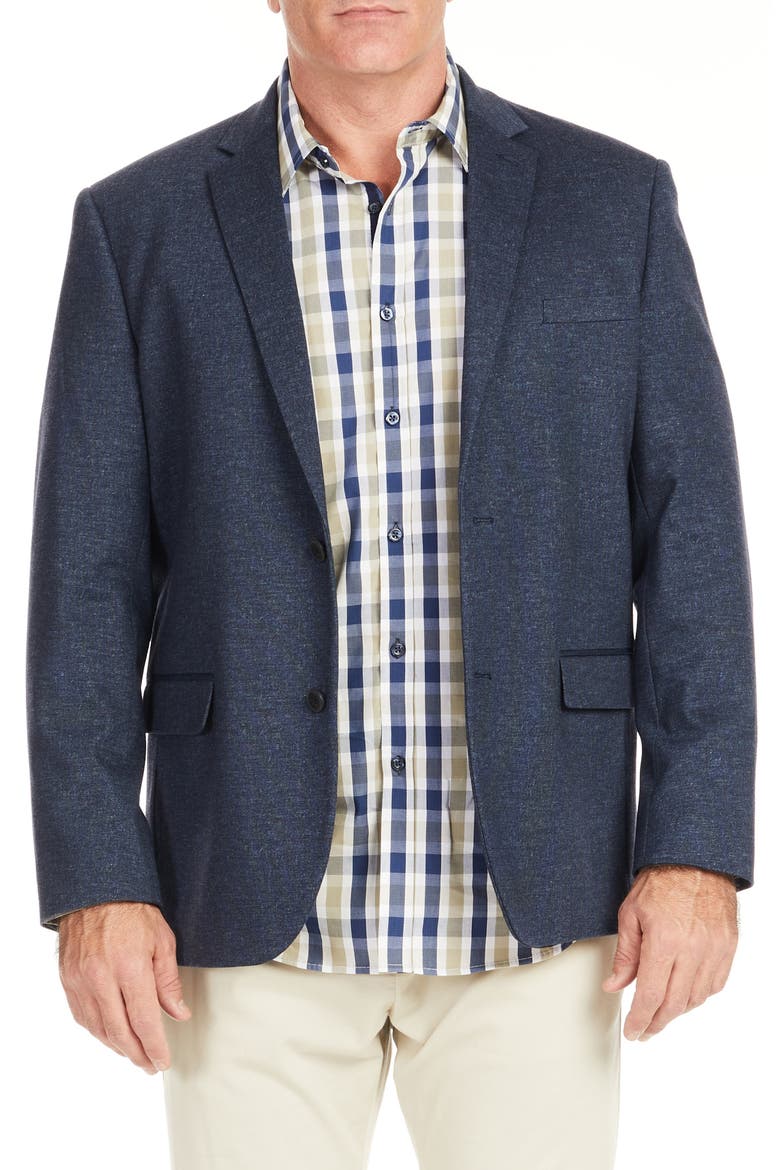Iconic 2 Stretch Sport Coat, Main, color, NAVY
