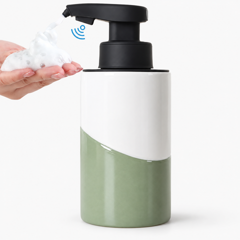 Nordic Garden Automatic Foaming Soap Dispenser Recycled Eco-Clay 10 oz