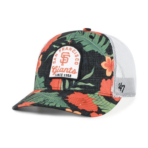 Men's '47  Black San Francisco Giants Tei Beachside Adjustable Trucker Hat