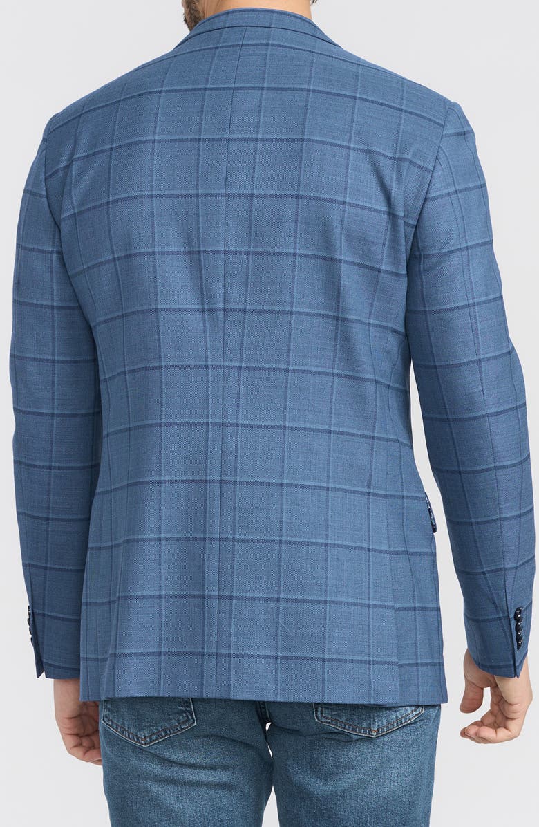 CRICKETEER Windowpane Wool Blend Sport Coat, Alternate, color, Blue