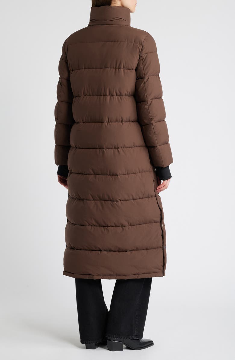 BCBGMAXAZRIA Long Puffer Coat, Alternate, color, Espresso