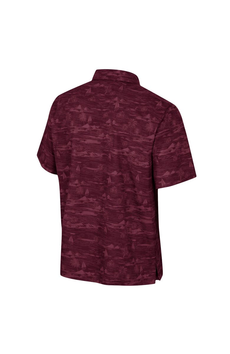 COLOSSEUM Men's Colosseum Maroon Arizona State Sun Devils Ozark Button-Up Shirt, Alternate, color,