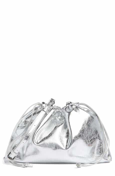 BCBG Metallic Drawstring Clutch