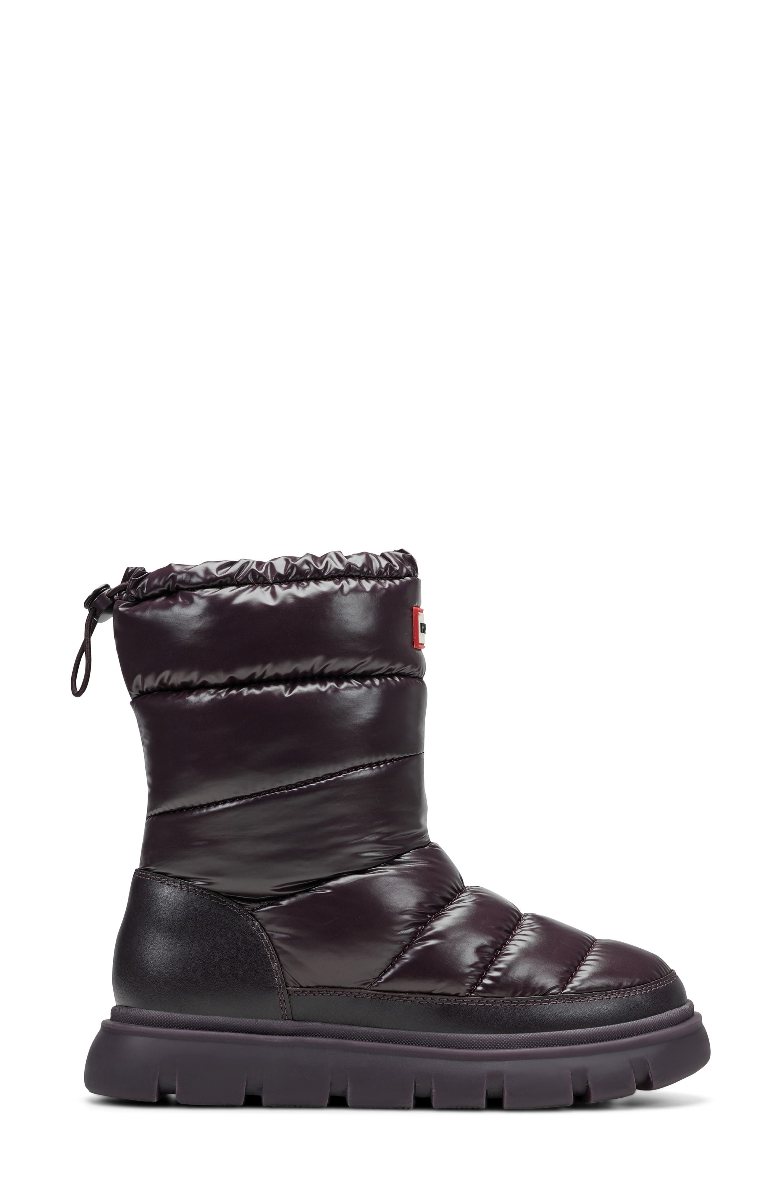 Hunter Maribels Waterproof Snow Boot, Alternate, color, Dark Purple 500