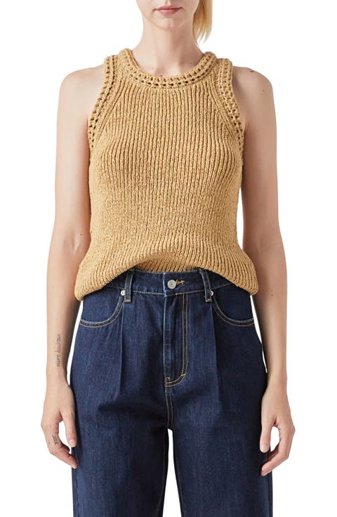 Ribbed Sleeveless Sweater