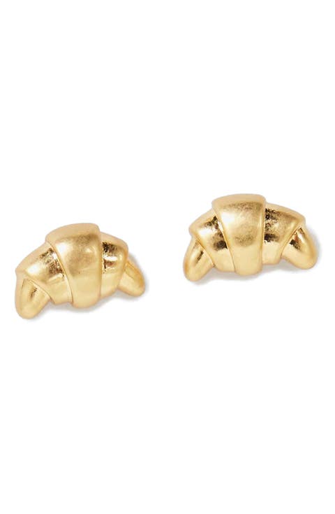 Croissant Stud Earrings