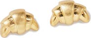 Clare V. Croissant Stud Earrings
