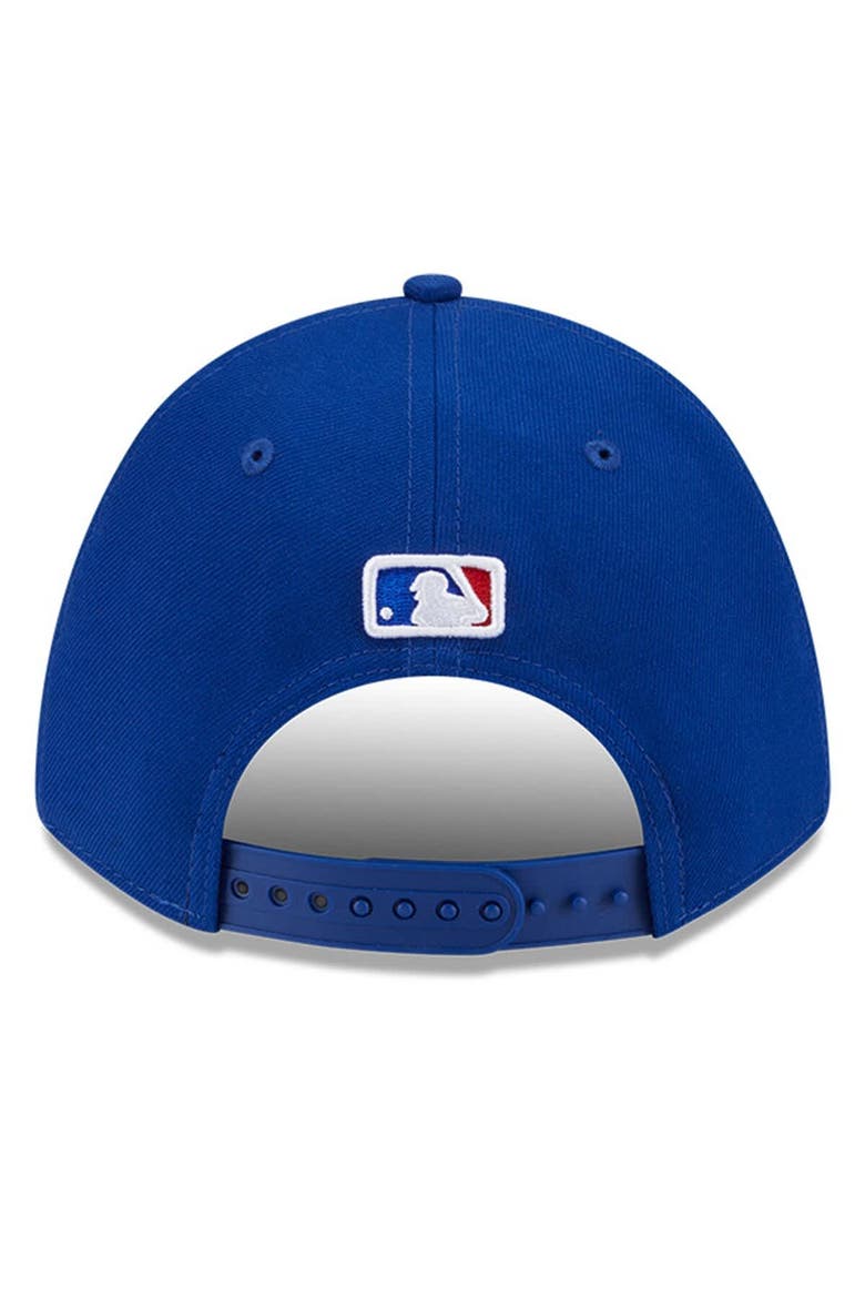 Men's New Era  Royal Chicago Cubs Player Replica 9FORTY Adjustable Hat, Alternate, color, Royal