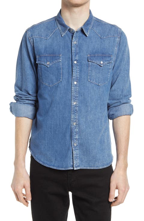 Aiden Western Denim Button-Up Shirt