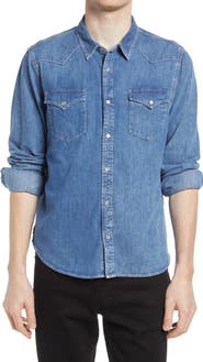 AG Aiden Western Denim Button-Up Shirt