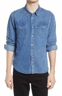 AG Aiden Western Denim Button-Up Shirt