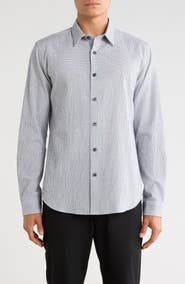 Theory Rammy Poplin Button-Up Shirt