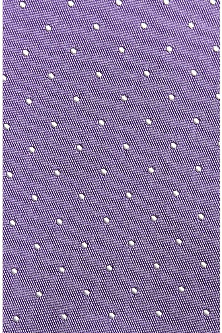 Polka Dot Silk Tie, Alternate, color, PURPLE