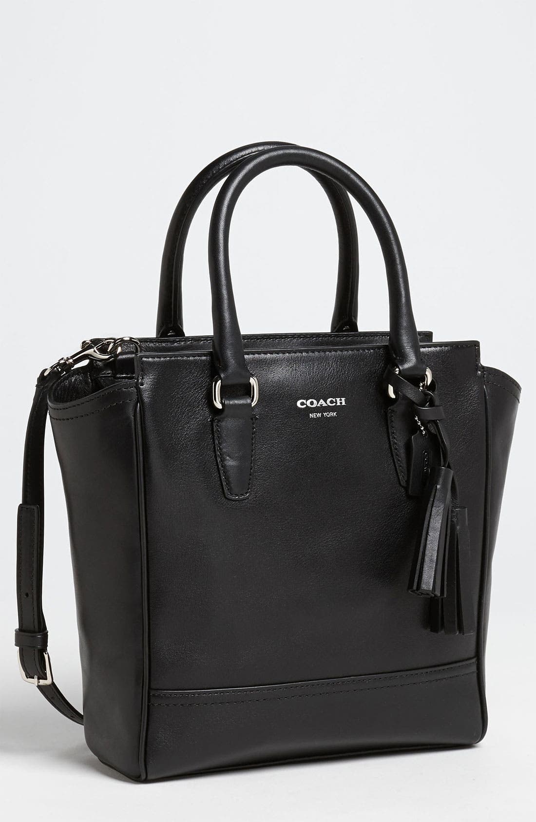 'Legacy Tanner - Mini' Tote, Main, color, BLACK
