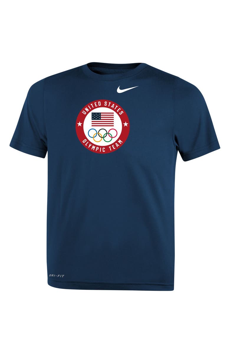 Nike Toddler Nike Navy Team USA Legend Performance T-Shirt, Main, color,