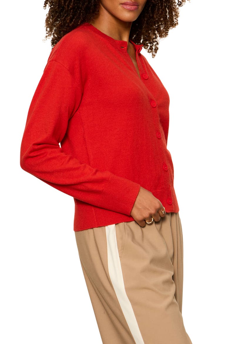 Must-Have Cardigan, Alternate, color, RED ENERGY