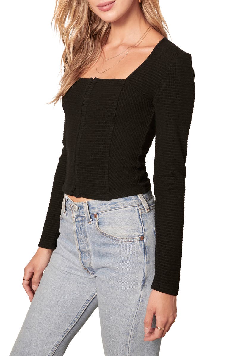 BB Dakota by Steve Madden BB Dakota Fierce Itself Square Neck Top, Alternate, color,