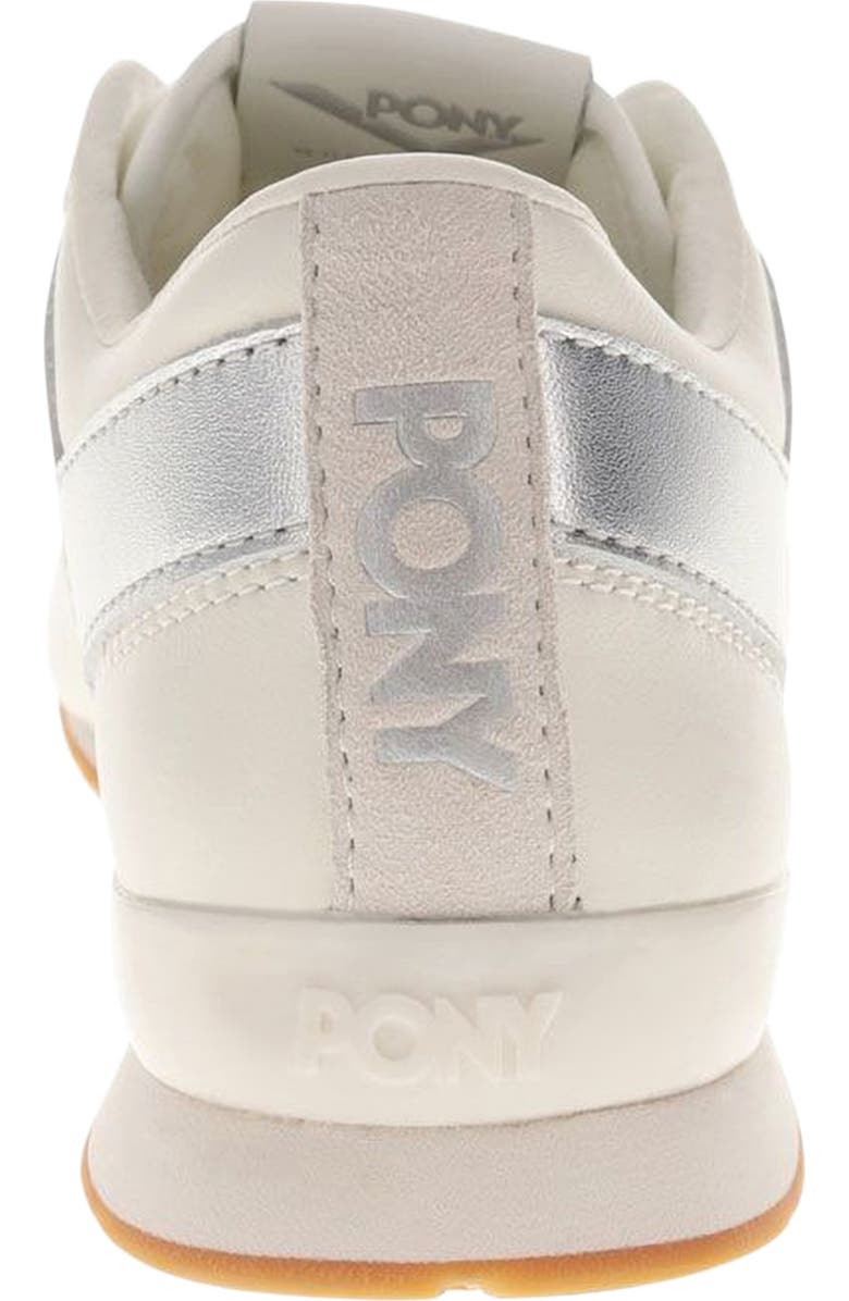 PONY KO-80 Low Classic Sneakers, Alternate, color, Snow White/Moonbeam/Silver