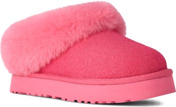 Kids' Tazzelle Genuine Shearling Collar Slipper
