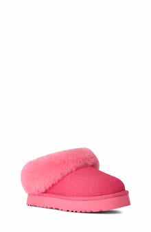 Kids' Tazzelle Genuine Shearling Collar Slipper