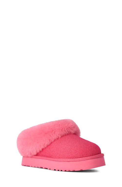 Ugg(r) Kids' Tazzelle Genuine Shearling Collar Slipper In Pink