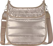 Miztique Puffy Quilted Nylon Crossbody Bag