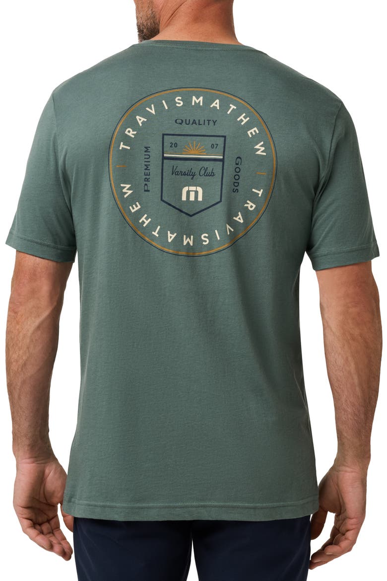 Club Charm Graphic T-Shirt, Alternate, color, BALSAM GREEN