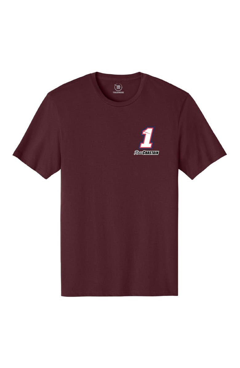 Trackhouse Racing Team Collection Men's Trackhouse Racing Team Collection Maroon Ross Chastain Busch Light Apple Car T-Shirt, Alternate, color, Maroon