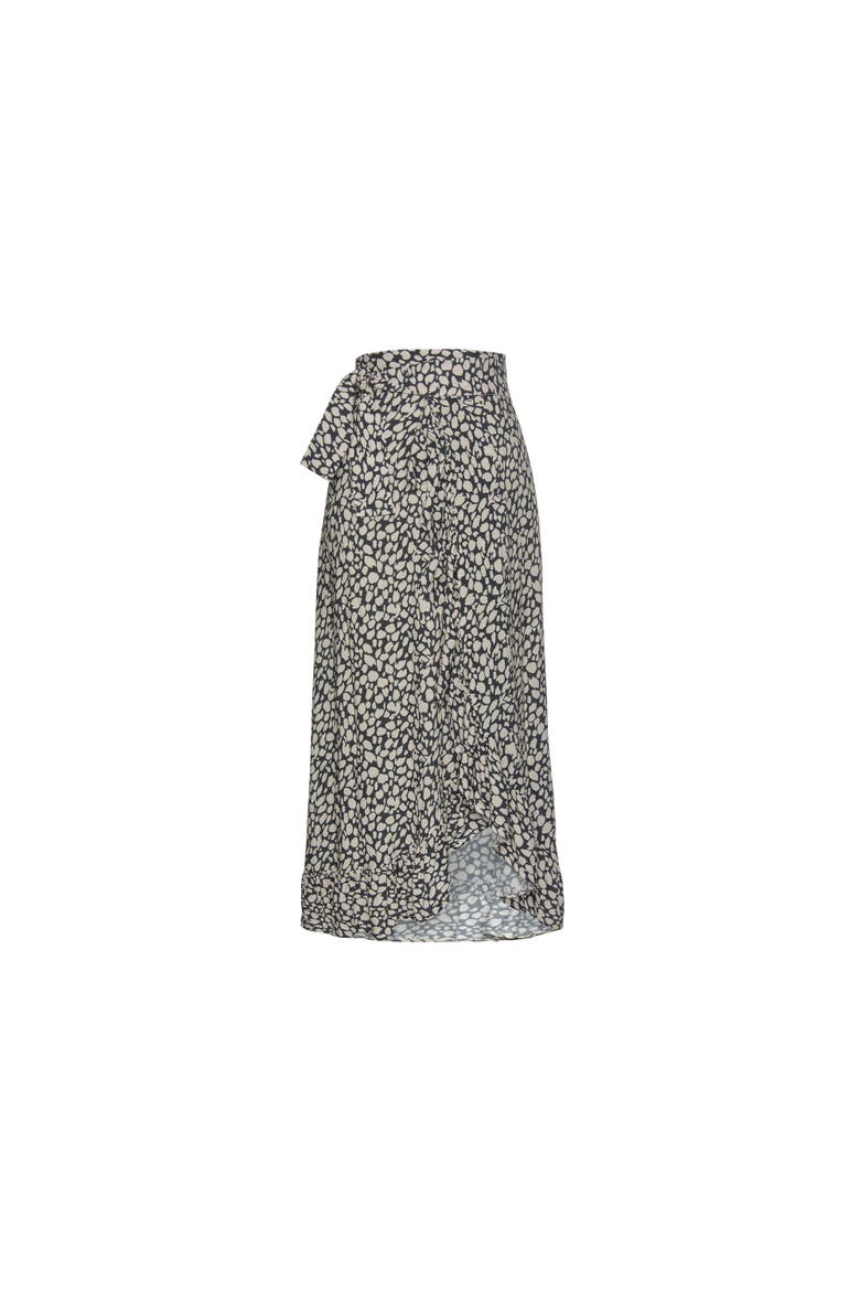 Convertible Wrap Maxi Skirt, Alternate, color, Black & Beige